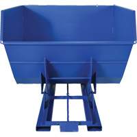 Self-Dumping Hopper, Steel, 4 cu.yd., Blue Cantin et fils