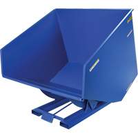 Self-Dumping Hopper, Steel, 4 cu.yd., Blue Cantin et fils