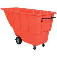 Chariot basculeur, Poly&eacute;thyl&egrave;ne, 0,5 vg³, Capacit&eacute; de charge de 450 lb Cantin et fils