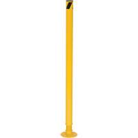 Borne de protection &agrave; ressort, Acier, 42" h x 2-1/8" la, Jaune Cantin et fils