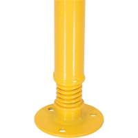 Borne de protection &agrave; ressort, Acier, 42" h x 2-1/8" la, Jaune Cantin et fils