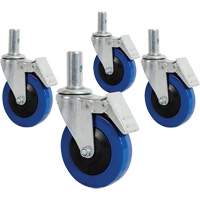 Mini roulette de 4" avec goupille verrouillable Cantin et fils