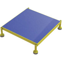 Plateforme de travail en une &eacute;tape &agrave; hauteur r&eacute;glable, 24" la x 24" pr, Capacit&eacute; de 800 lb, Enti&egrave;rement soud&eacute; Cantin et fils