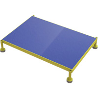 Plateforme de travail en une &eacute;tape &agrave; hauteur r&eacute;glable, 24" la x 36" pr, Capacit&eacute; de 800 lb, Enti&egrave;rement soud&eacute; Cantin et fils