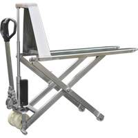 Chariot &eacute;l&eacute;vateur &agrave; ciseaux Eco, 45" lo x 21" la, Acier inoxydable, Capacit&eacute; de 2200 lb Cantin et fils