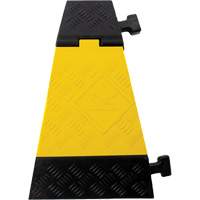 Powerhouse Heavy-Duty Left Turn Cable Protector, 3 Channels, 12" L x 19.75" W x 3" H Cantin et fils