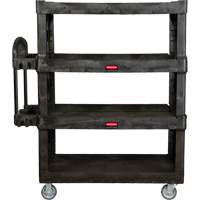 Heavy-Duty Ergo Utility Cart, 4 Tiers, 24-1/4" x 62-2/5" x 54-1/10", 700 lbs. Capacity Cantin et fils