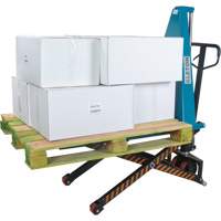 L&egrave;ve-palette manuel &agrave; ciseaux, 20-1/4" lo x 45-1/4" la, Acier, Capacit&eacute; de 3300 lb Cantin et fils