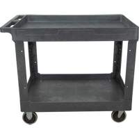 Chariot utilitaire pour l'entretien, 2 tiers, 24-5/8" x 32-1/2" x 40", Capacit&eacute; 550 lb Cantin et fils