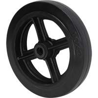 Mold-On Rubber Wheel, 10" (254 mm) Dia. x 2" (50.8 mm) W, 948 lbs. (430 kg) Capacity Cantin et fils