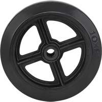 Mold-On Rubber Wheel, 10" (254 mm) Dia. x 2" (50.8 mm) W, 948 lbs. (430 kg) Capacity Cantin et fils