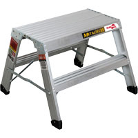 Poste de travail chevalet de sciage portatif, Cadre Aluminium, 12-1/4" p x 24" h Cantin et fils