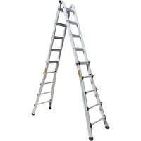 Telescoping Multi-Position Ladder, Aluminum, 300 lbs., CSA Grade 1A Cantin et fils