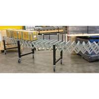 Convoyeur extensible, 23" la x 24' lo, Capacit&eacute; de 200 lb par pi lin. Cantin et fils