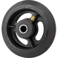 Mold-On Rubber Wheel, 5'' (127 mm) Dia. x 1-1/2" (38 mm) W, 400 lbs. (181 kg.) Capacity Cantin et fils