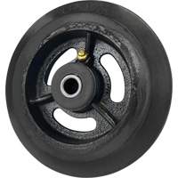 Mold-On Rubber Wheel, 6'' (152 mm) Dia. x 1-1/2" (38 mm) W, 450 lbs. (204 kg.) Capacity Cantin et fils