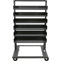Single-Sided Heavy Duty A-Frame Cart with 6 Trays, 38" x 25" x 63", 2500 lbs. Capacity Cantin et fils