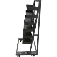 Single-Sided Heavy Duty A-Frame Cart with 6 Lipped Trays, 38" x 25" x 63", 2500 lbs. Capacity Cantin et fils