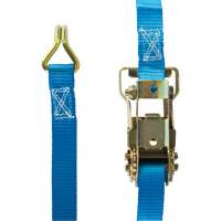 Ratchet Strap, J-Hook, 13' W x 1" L, 167 lbs. (76 kg) Working Load Limit Cantin et fils
