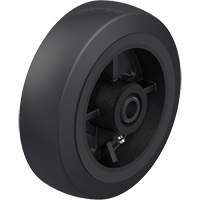 Black Rubber on Cast Iron Core Wheel Cantin et fils