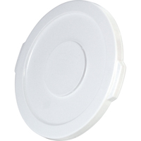 Couvercles ronds Brute, Couvercle plat, Plastique/Poly&eacute;thyl&egrave;ne, Convient aux contenants 15-5/8" dia. Cantin et fils