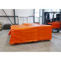 Insulated Tarps, Polyethylene, Orange, 20' x 12' x 8 mils Cantin et fils