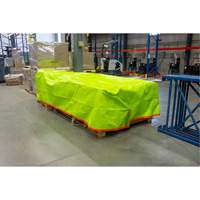 High-Visibility Heavy-Duty Woven Tarp, Polyethylene, Green/Orange, 16' x 20' x 12 mils Cantin et fils