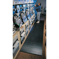 Tapis standard no 381, Ergonomique, 3' x 105' x 1/8", Noir Cantin et fils