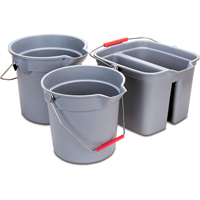 Seau Brute, Capacit&eacute; de 3.5 gal. US (14 pintes), Gris Cantin et fils