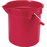 Seau Brute, Capacit&eacute; de 3.5 gal. US (14 pintes), Rouge Cantin et fils