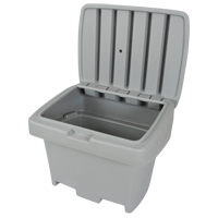Heavy-Duty Outdoor Salt and Sand Storage Container, 30" x 24" x 24", 5.5 cu. Ft., Grey Cantin et fils