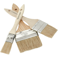 Chip Paint Brush, White China, Wood Handle, 1" Width Cantin et fils