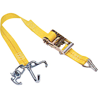 Auto Tie-Downs with Universal Lock, Ratchet, 2" W x 7' L, 1367 lbs. (620 kg) WLL Cantin et fils