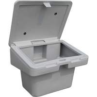 Salt Sand Container SOS, With Hasp, 30" x 24" x 24", 5.5 cu. Ft., Grey Cantin et fils