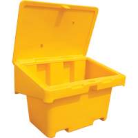 Salt Sand Container SOS, With Hasp, 42" x 29" x 30", 11 cu. Ft., Yellow Cantin et fils