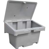 Salt Sand Container SOS, With Hasp, 42" x 29" x 30", 11 cu. Ft., Grey Cantin et fils