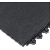 24/Seven&reg; Matting, Rubber, 3' W x 3' L, 5/8" Thick, Black Cantin et fils