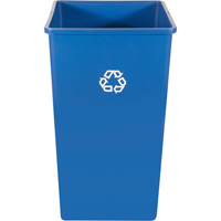 Contenant pour poste de recyclage, Vrac, Plastique, 35 gal. US Cantin et fils