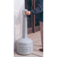 Smokers Cease-Fire&reg; Cigarette Butt Receptacle, Free-Standing, Plastic, 4 US gal. Capacity, 38-1/2" Height Cantin et fils
