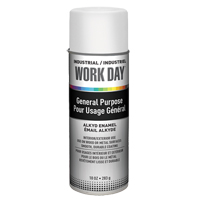 Peinture industrielle Work Day, Blanc, Brillant, 10 oz, Canette a&eacute;rosol Cantin et fils