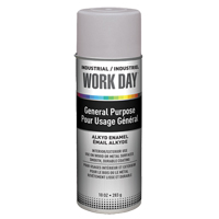 Peinture industrielle Work Day, Gris, Tr&egrave;s mat, 10 oz, Canette a&eacute;rosol Cantin et fils
