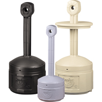 Smokers Cease-Fire&reg; Cigarette Butt Receptacle, Free-Standing, Plastic, 1 US gal. Capacity, 30" Height Cantin et fils