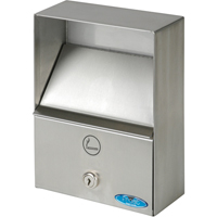 Cendriers, Montage mural, Acier inoxydable, Capacit&eacute; 1 litre, Hauteur 9" Cantin et fils