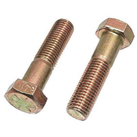 Hex Cap Screw, 3/8" Dia., 4" L, Stainless Steel, Coarse Cantin et fils