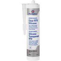 Clear RTV Adhesive Sealant, 300 ml, Cartridge, Clear Cantin et fils