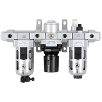 Filtre &agrave; air interm&eacute;diaire en trois parties, r&eacute;gulateur & lubrificateur AFRLMI38, 3/8" NPT Cantin et fils