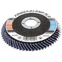 PowerBlend FLX Flexible Flap Disc, 4-1/2" x 7/8", Type 27, Z60 Grit, Zirconia Alumina Cantin et fils