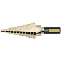 Super Premium Step Drill, 1/8" - 1/2" , 1/32" Increments, High Speed Steel Cantin et fils