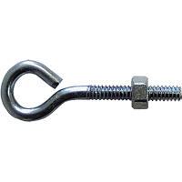 Eye Bolt, 3/8" Dia., 6" L, Zinc Plated Cantin et fils