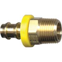 Raccord m&acirc;le de tuyau Grip-Tite, 1/4" x 1/4" dia., Laiton Cantin et fils